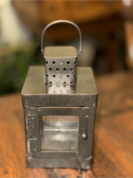Other - Metal Decorative Lantern in Dark Gray
